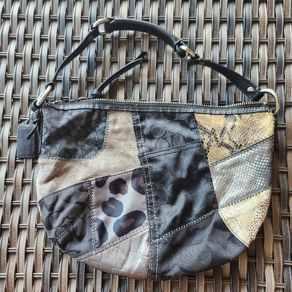 Coach Tonal Zoe Patchwork shoulder bag VINTAGE - Picture 3 of 3